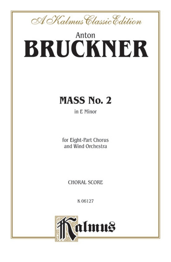 Mass No 2 E Min Vocal Sc