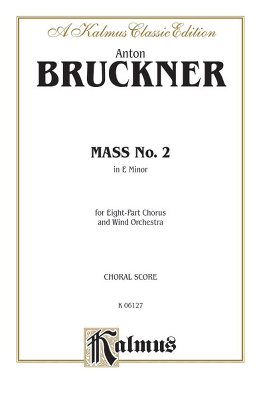Mass No 2 E Min Vocal Sc