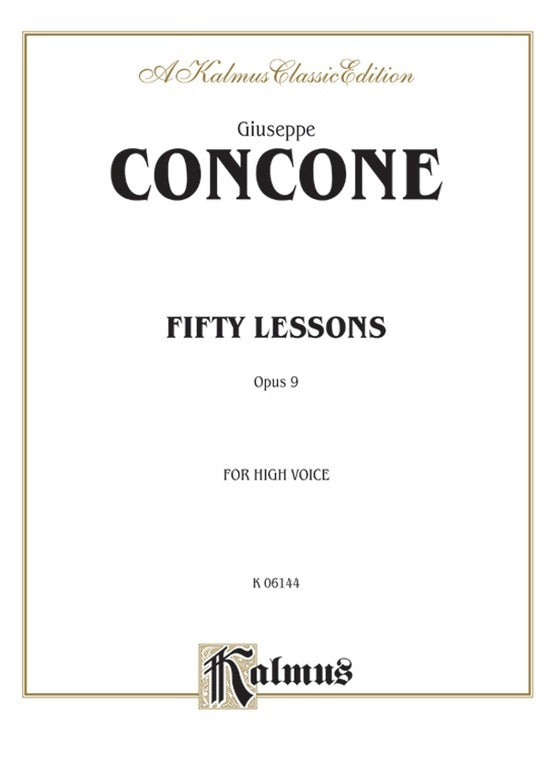 Lessons 50 Op 9 High Voice