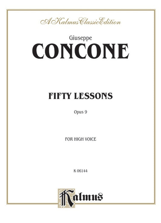 Lessons 50 Op 9 High Voice