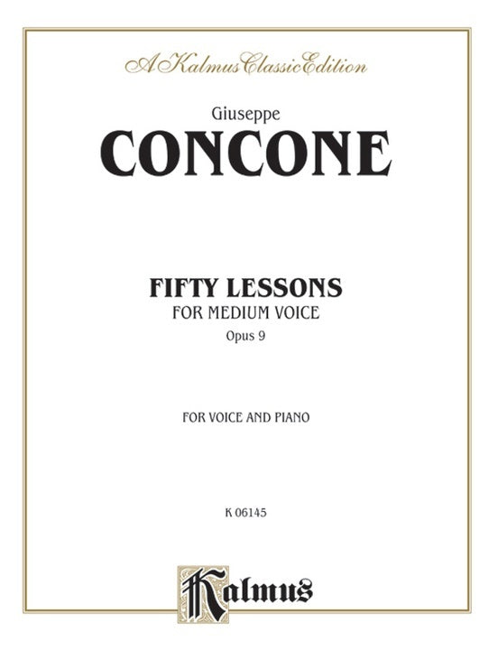 Lessons 50 Op 9 Med Voice