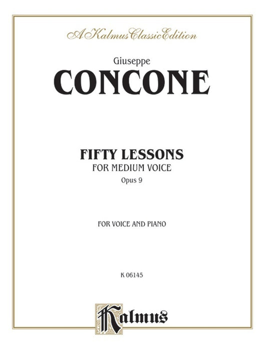 Lessons 50 Op 9 Med Voice
