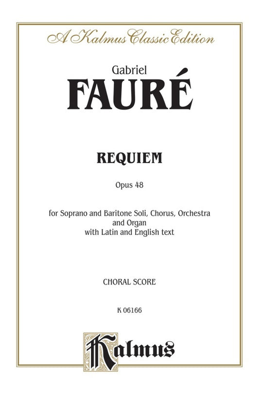 Requiem Op 48 SATB Lat/Eng Vocal Sc