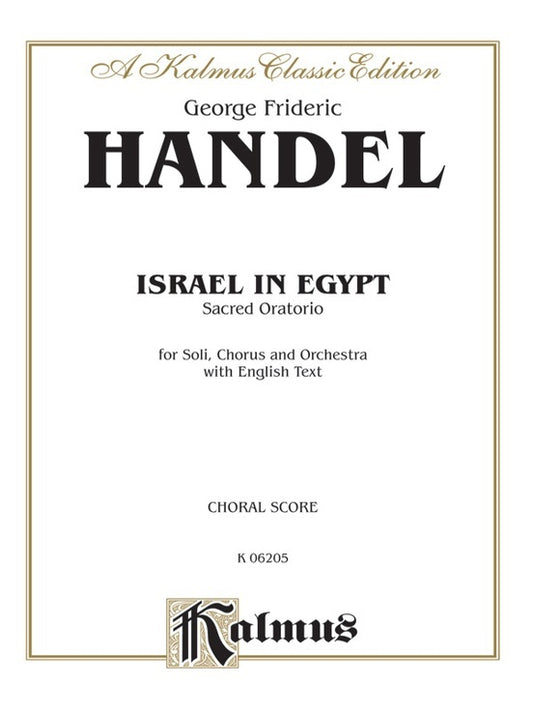 Israel In Egypt Vocal Sc