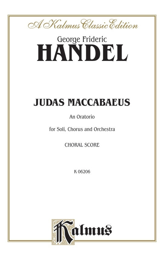 Judas Maccabaeus Vocal Sc
