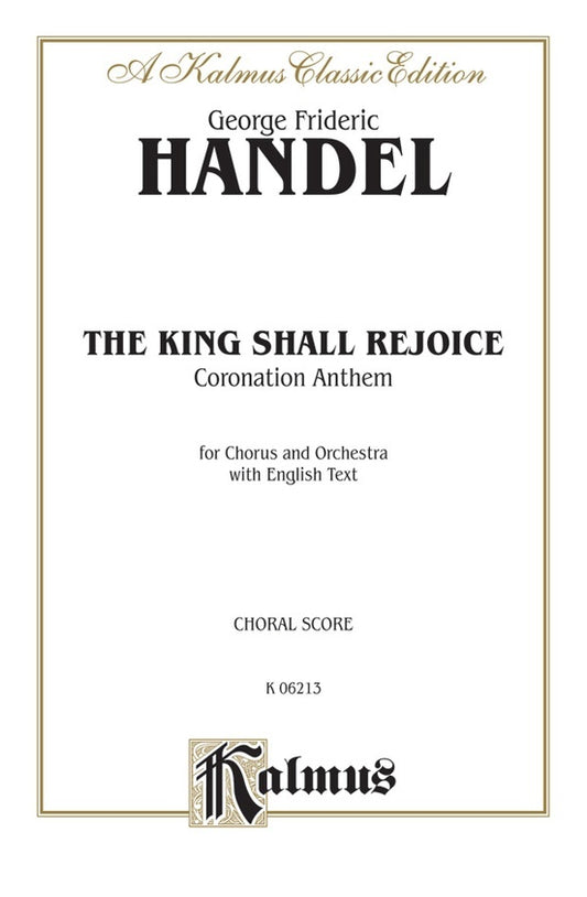 King Shall Rejoice Vocal Sc