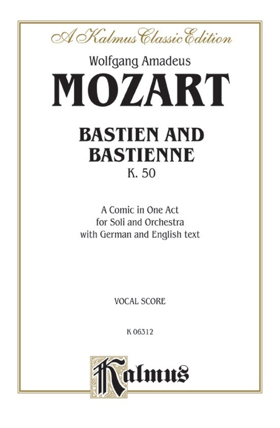 Bastien and Bastienne Vocal Sheet Music