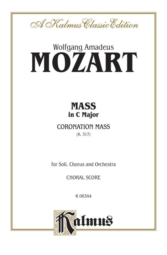 Coronation Mass C K317 Vocal Sc
