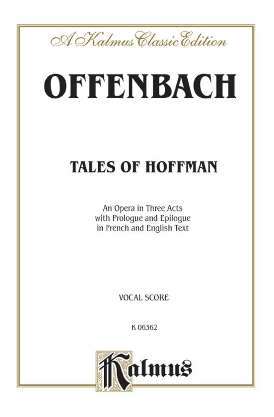 Tales of Hoffman Vocal Sheet Music