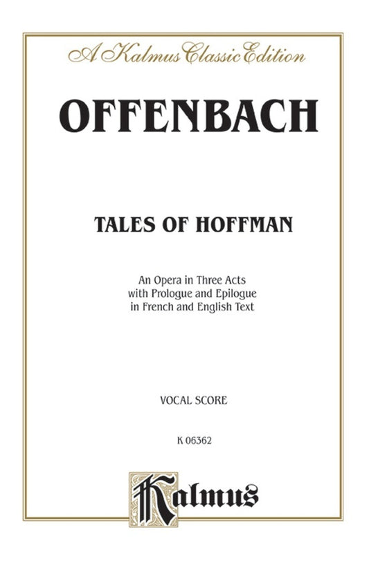 Tales of Hoffman Vocal Sheet Music