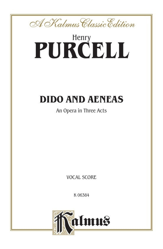 Dido And Aeneas Vocal Sc