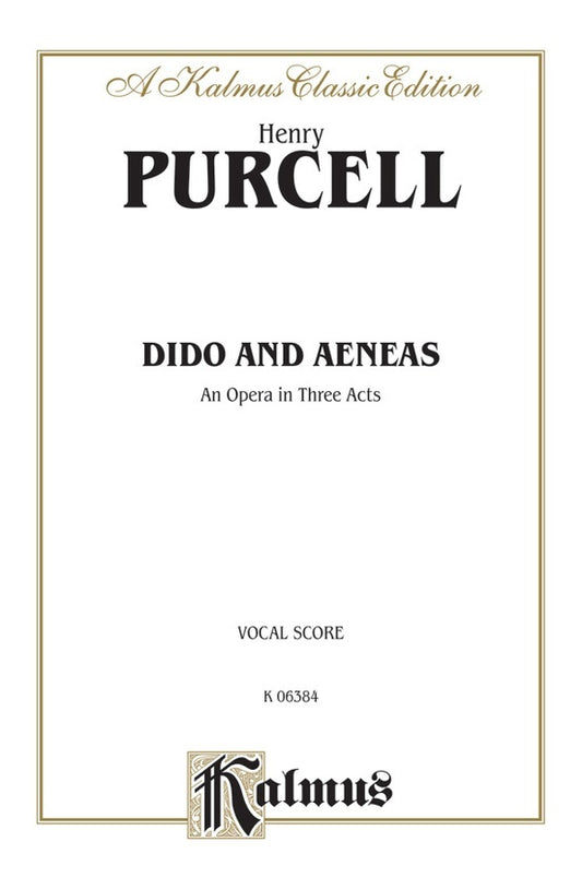 Dido And Aeneas Vocal Sc