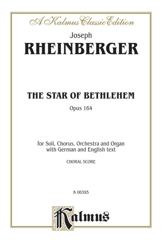 Star of Bethlehem SATB Choral Sheet Music GER ENG OP 164