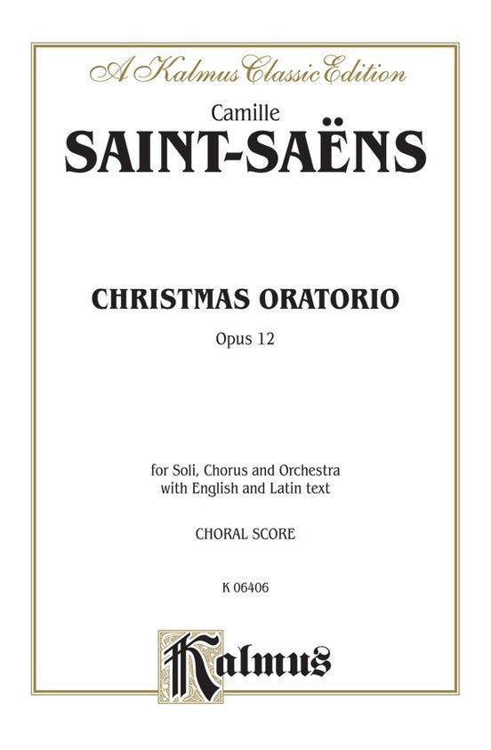 Christmas Oratorio Op 12 Vocal Sc