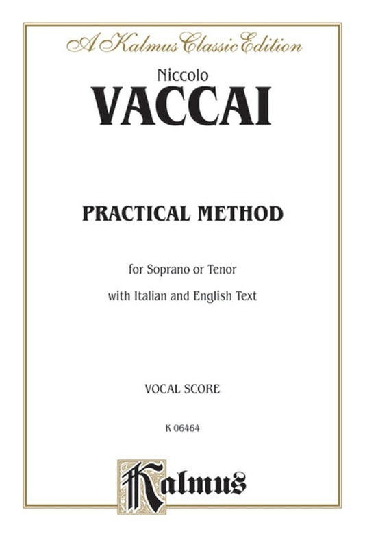 Practical Vocal Method For Soprano Or Tenor (High)