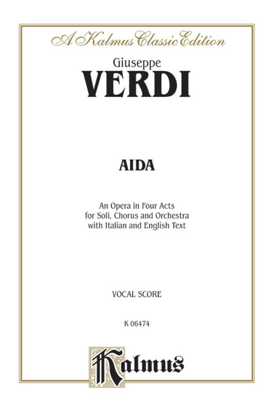 Aida Vocal Sheet Music