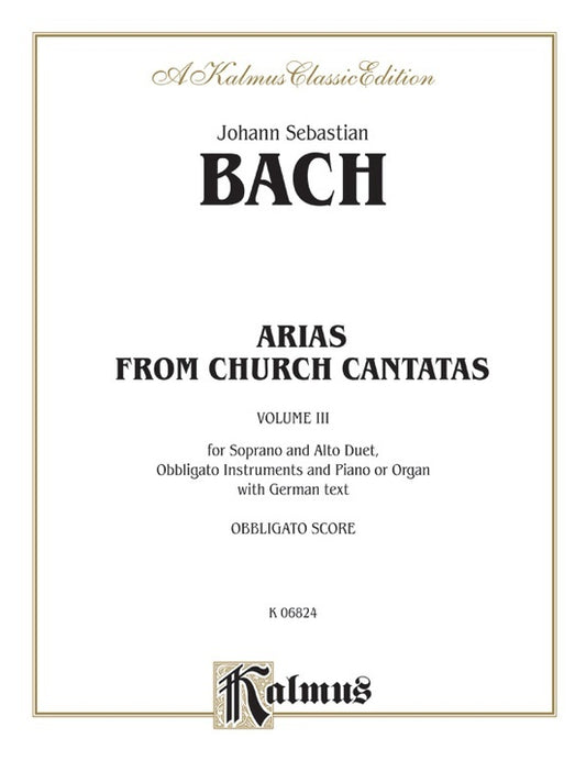 Soprano and Alto Arias Book 3 - Vocal Sheet Music