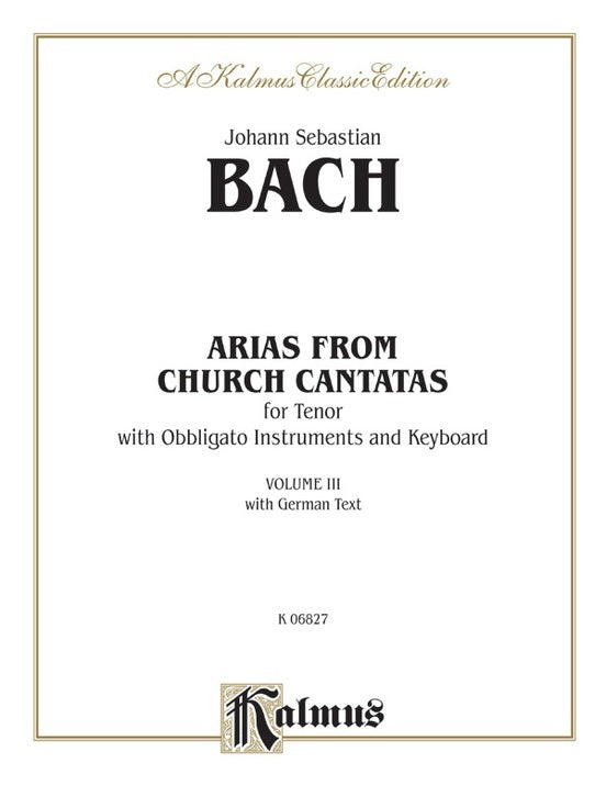 Tenor Arias Book 3 Vocal Sheet Music