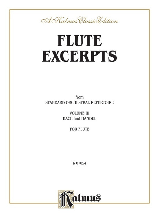 Flute Excerpts Book 3