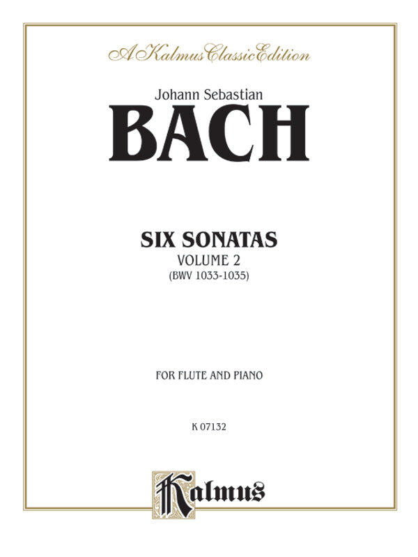 Sonatas for Flute and Piano BWV 1033-1035 by Johann Sebastian Bach