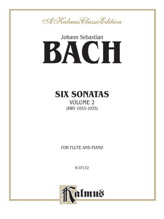 Sonatas for Flute and Piano BWV 1033-1035 by Johann Sebastian Bach