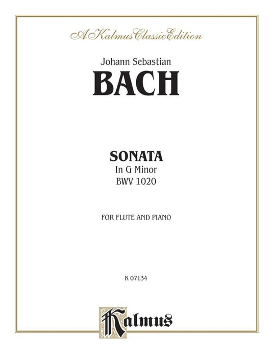 Sonata in G Minor for Flute Sheet Music