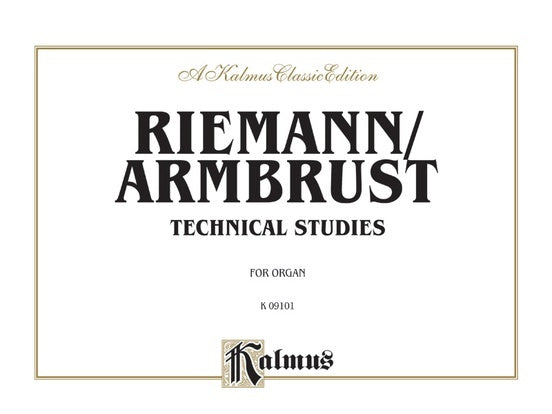 Technical Studies for Organ Sheet Music