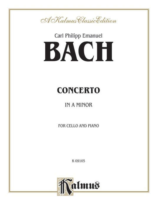 Cello Concerto In A Min Vc/Piano