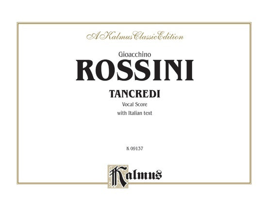 Tancredi Vocal Sheet Music
