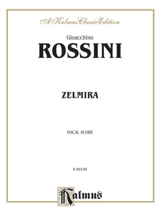Zelmira Vocal Sheet Music