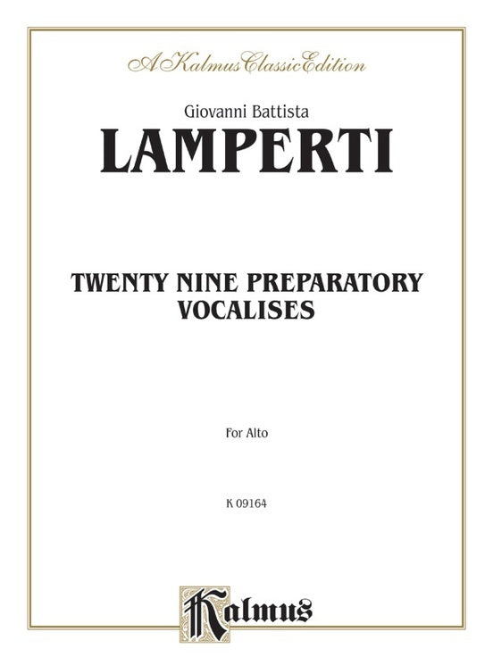 29 Prep Vocal Alto Sheet Music