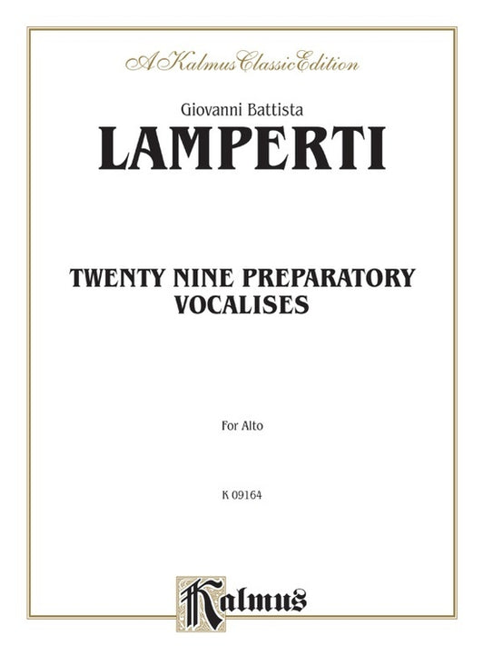 29 Prep Vocal Alto Sheet Music