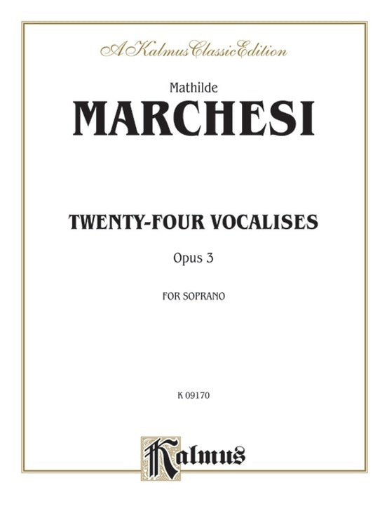 24 Vocalises for Soprano Sheet Music