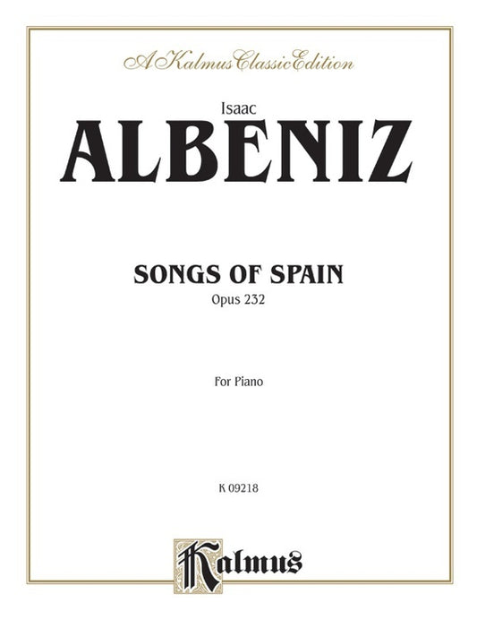 Songs of Spain Piano Sheet Music