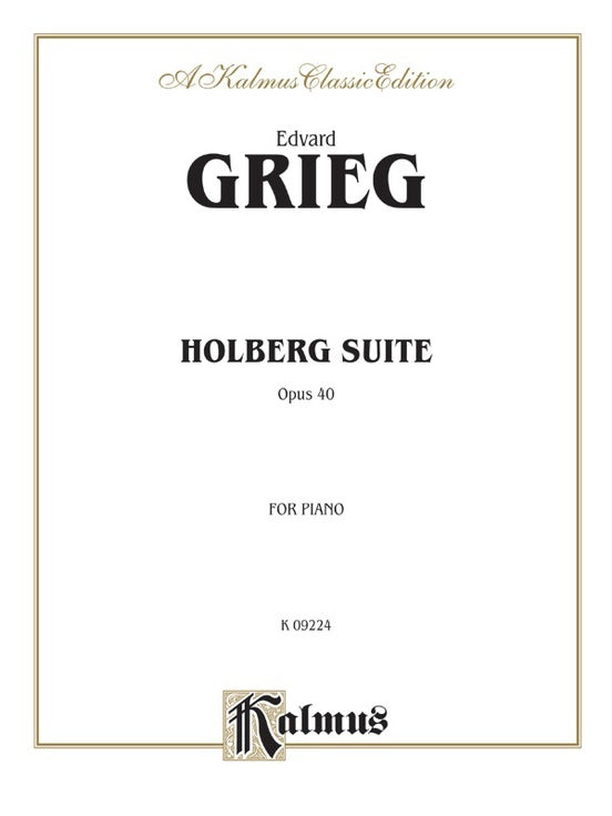 Holberg Suite Op 40 Piano