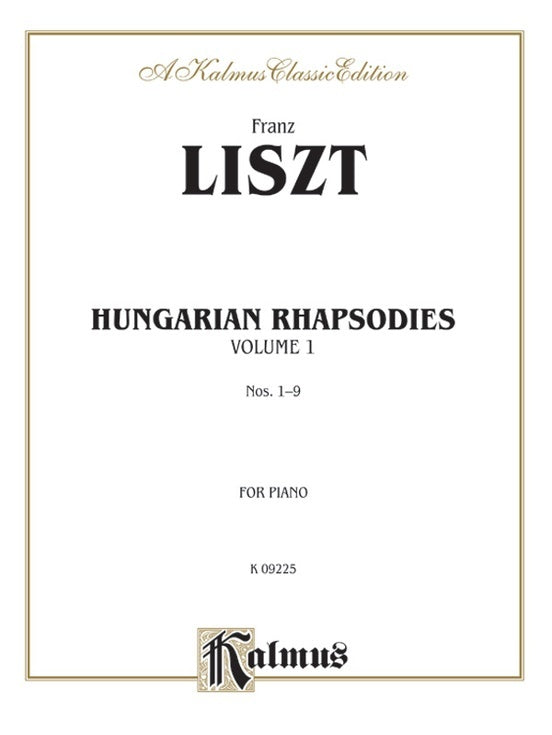 Hungarian Rhapsody Book 1 No 1-9 Ps