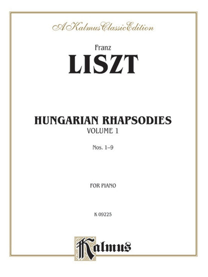 Hungarian Rhapsody Book 1 No 1-9 Ps