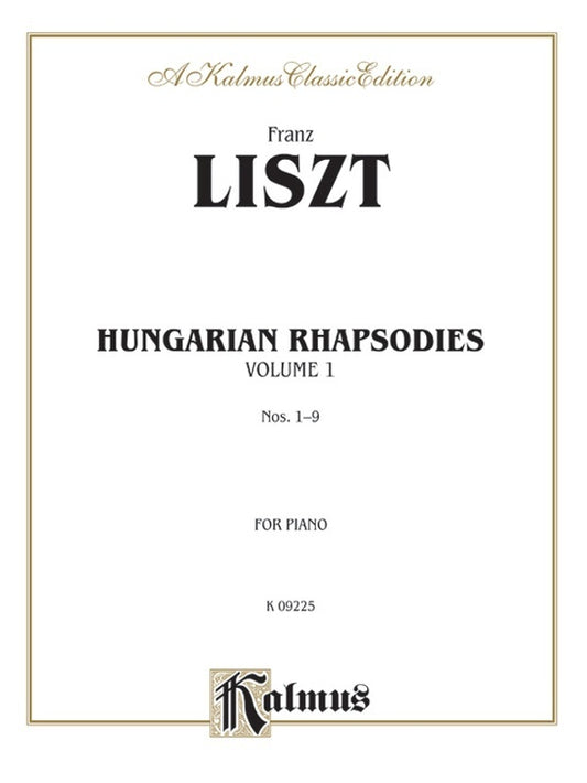 Hungarian Rhapsody Book 1 No 1-9 Ps