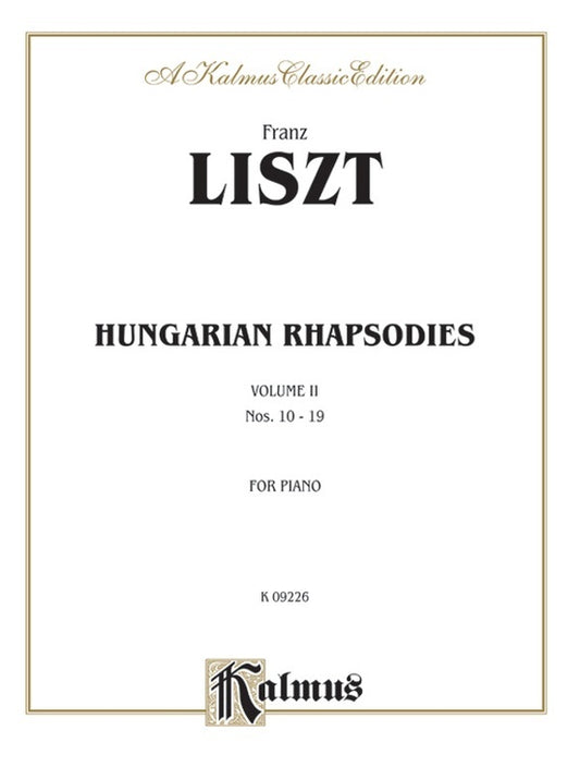 Hungarian Rhapsody Book 2 No 10-19 Ps