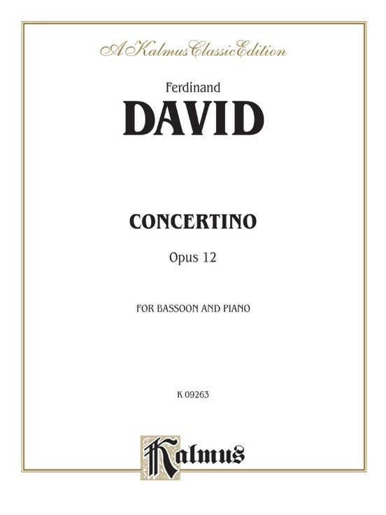Concertino Op 12 Bassoon