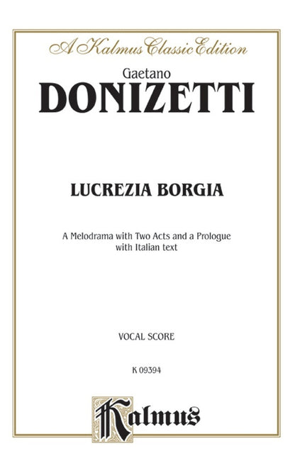Lucrezia Borgia Vocal Sc