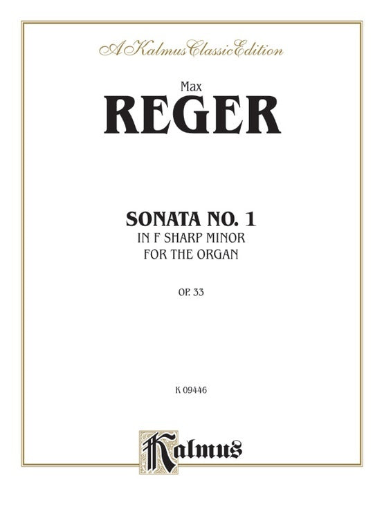 Sonata No 1 Op 33 for Organ and Piano Sheet Music