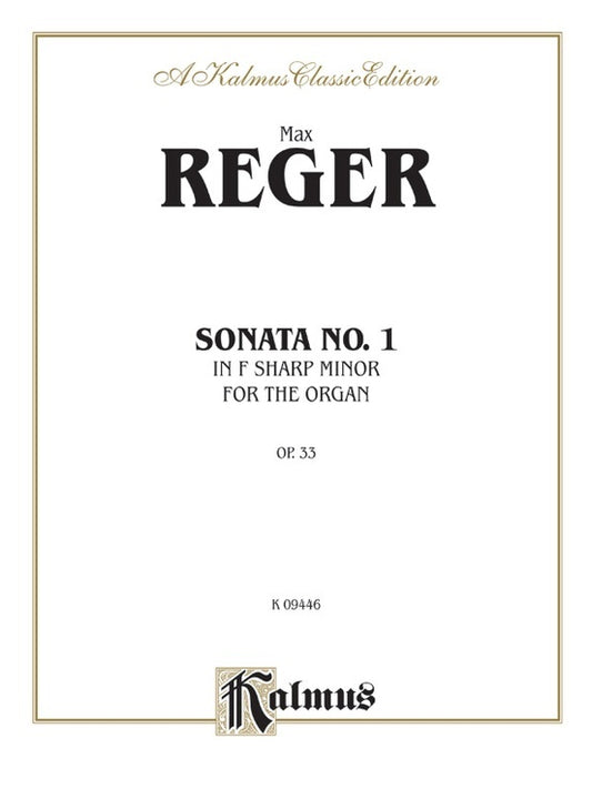 Sonata No 1 Op 33 for Organ and Piano Sheet Music