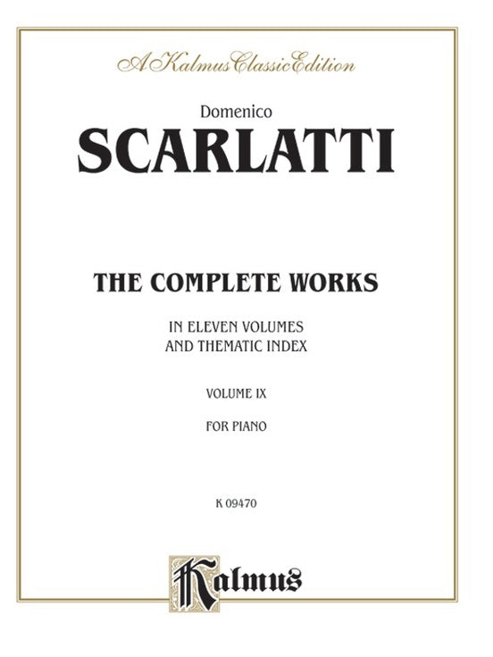 Scarlatti Complete Works Book 9 Ps