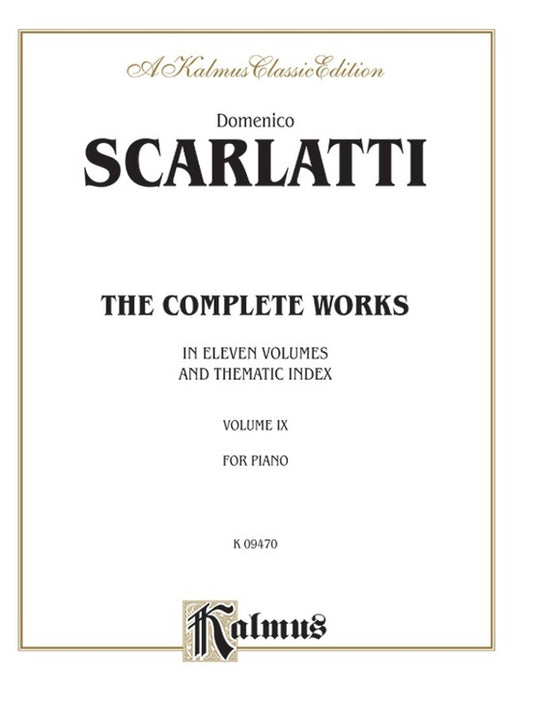 Scarlatti Complete Works Book 9 Ps