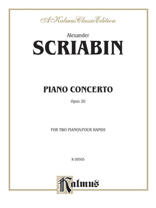 Piano Concerto Op 20 2P4H