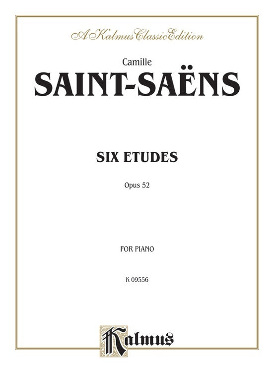 6 Etudes Op. 52 Piano Sheet Music