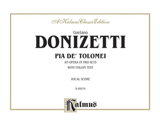 Pia De Tolomei Vocal Sc