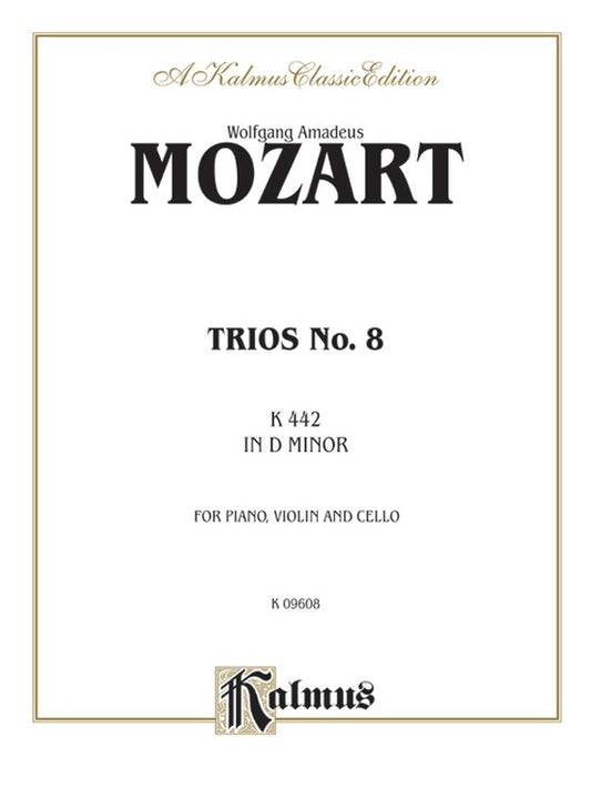 Trio No 8 D Minor K442 Chamber Sheet Music