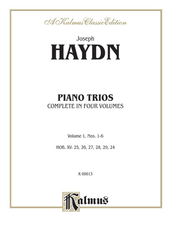 Piano Trios Book 1 Nos 1 To 6 Violin Vc Piano